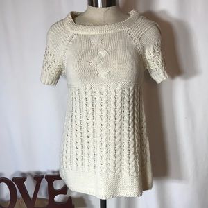 PS short sleeve sweater with pearls